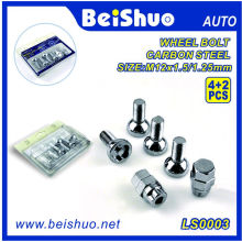 4 + 2PCS Torx Wheel Bolt avec Chrome Surface